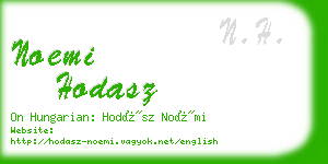 noemi hodasz business card